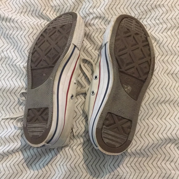 White Low Cut Conserve All Star Shoes - Picture 4 of 7